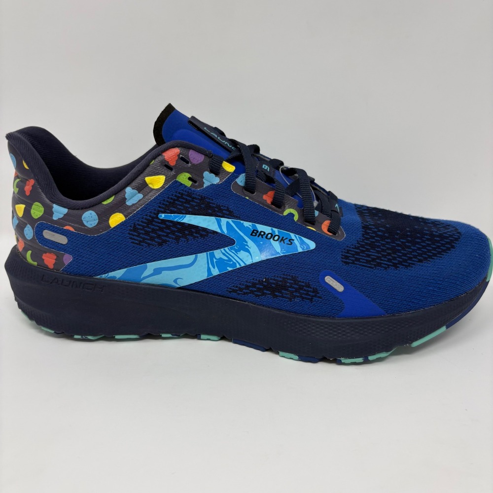 Brooks Launch 9 Womens Size 11 Blue Black Athletic Running Shoes (1203731B462)